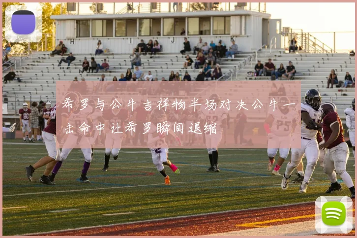 希罗与公牛吉祥物半场对决公牛一击命中让希罗瞬间退缩